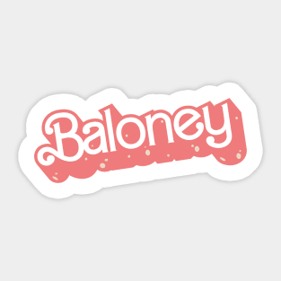 Barbie - Baloney Sticker